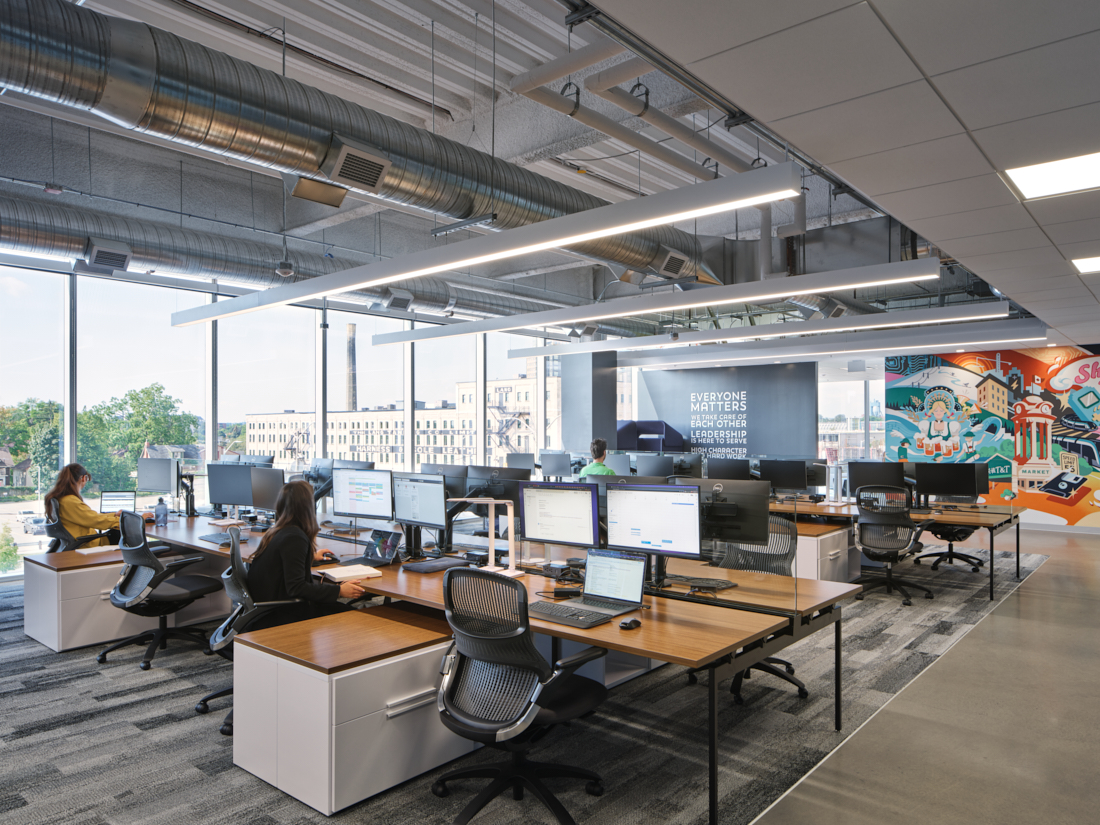 interior of an office space