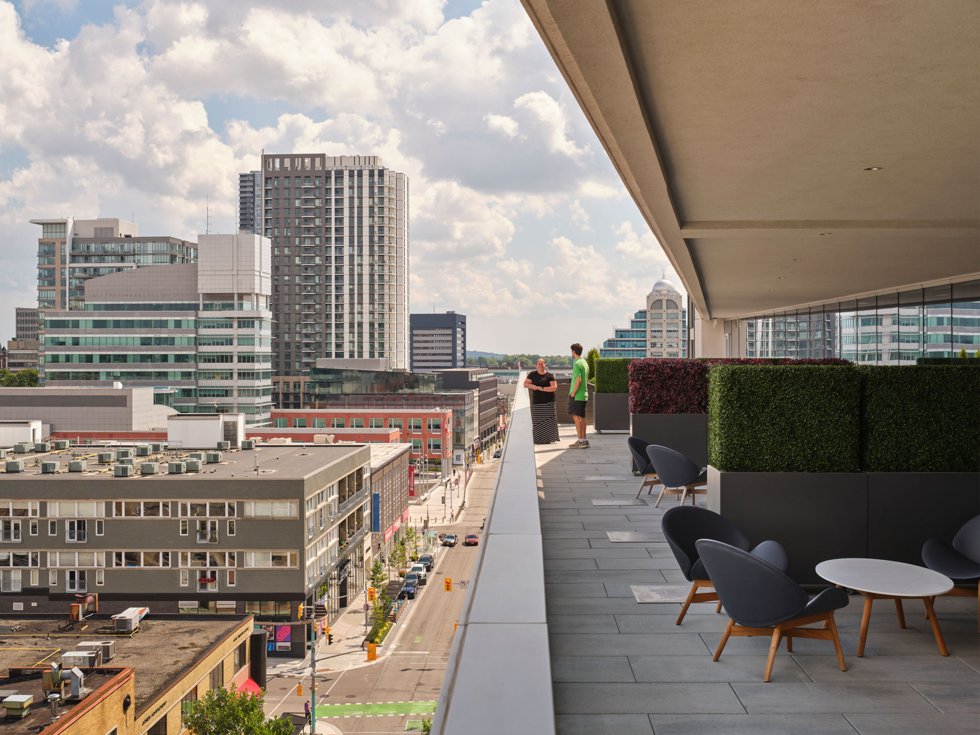 Rooftop view from 345 King West in Kitchener